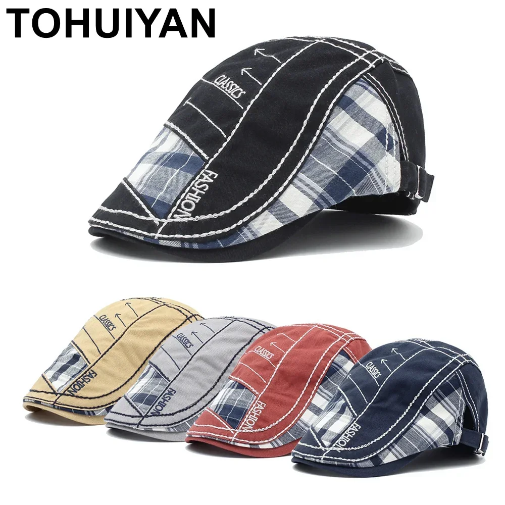 Newsboy Cap Ivy - Czapka typu newsboy z bawełny z