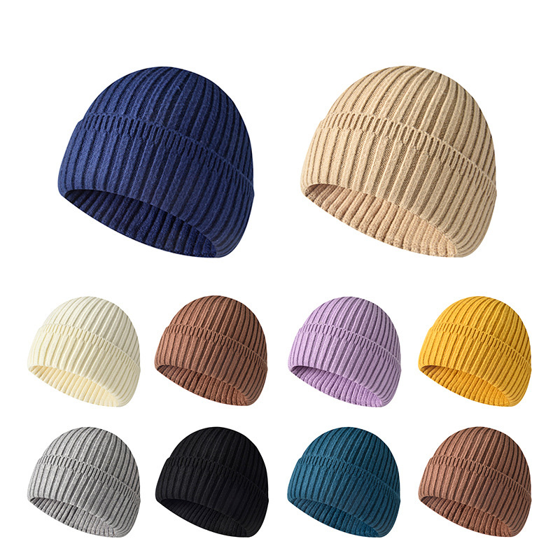 Beanie Cuffed Knit - Ciepła zimowa czapka dla mężczyzn i