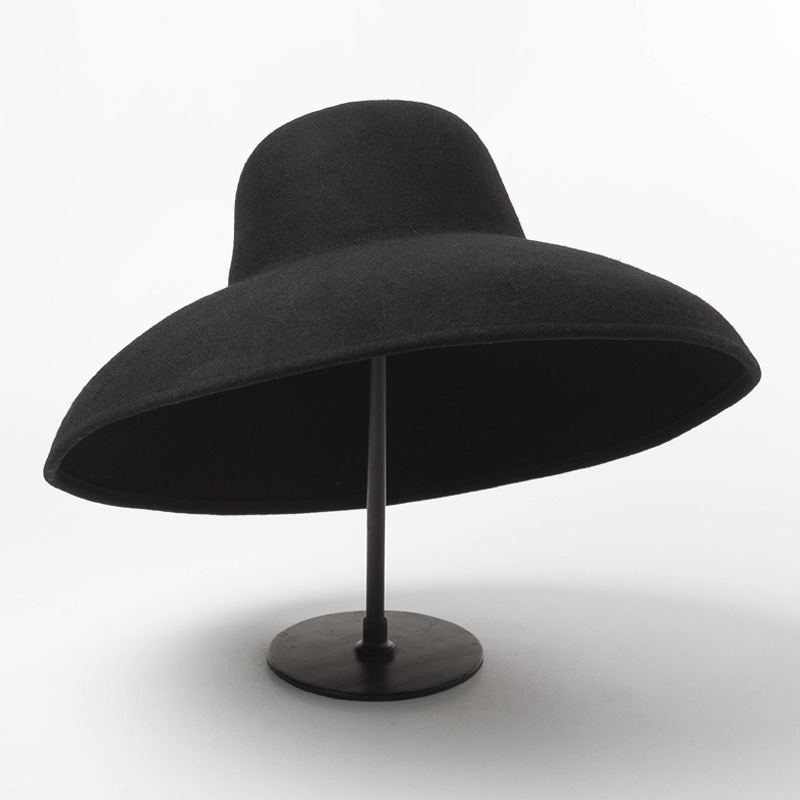 Klasyczny duży szeroki rondo k – Fedora Hat Wool recenzja i cena