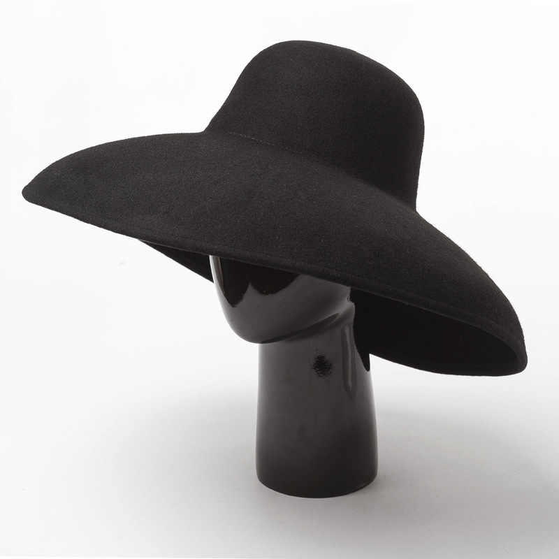 Klasyczny duży szeroki rondo k – Fedora Hat Wool recenzja i cena