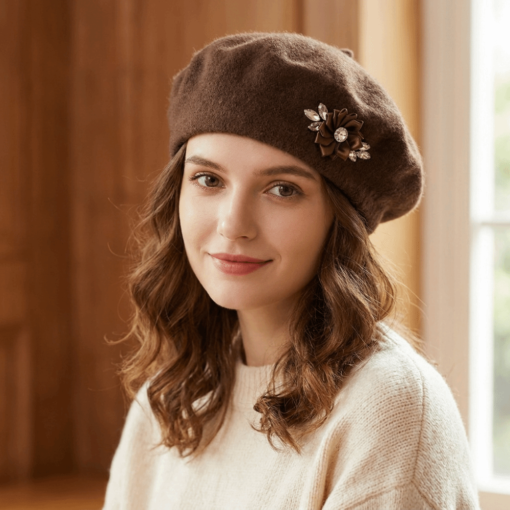 Słodki, jednokolorowy wełniany – Beret French Wool recenzja i cena