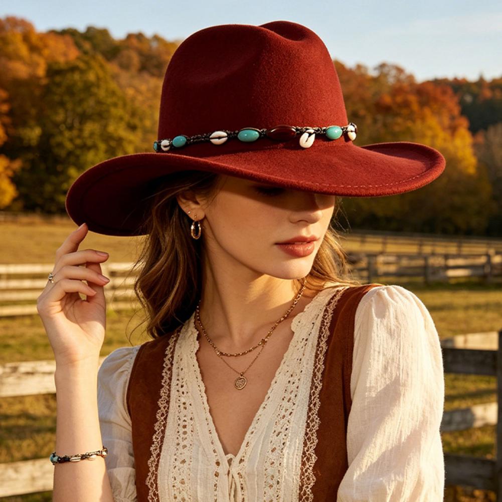 Kapelusz w stylu westernowym,  – Fedora Hat Wool recenzja i cena