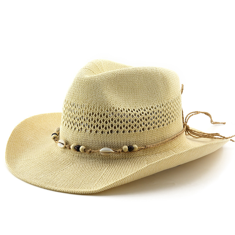 Nowe letnie ażurowe oddychając – Cowboy Hat Straw recenzja i cena
