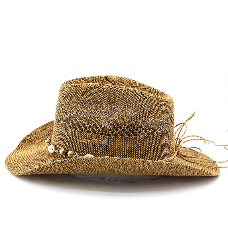 Nowe letnie ażurowe oddychając – Cowboy Hat Straw recenzja i cena