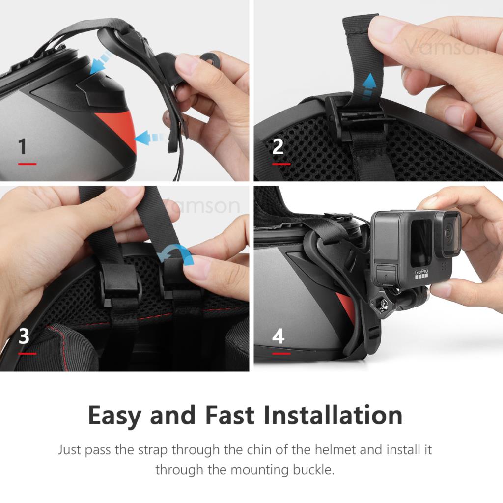 Vamson dla Gopro Hero 11 10 9  – Skull Cap Helmet Liner recenzja i cena